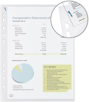 OXFORD Quick&apos;in showtas, A4, uit glasheldere PP, 11-gaatsperforatie, 70 micron, doos van 100 stuks