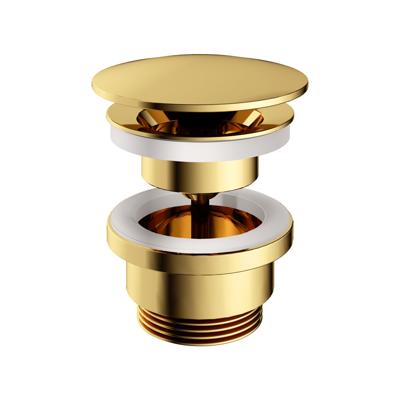 Hotbath Cobber Always open Clickwaste Gepolijst Messing PVD P708