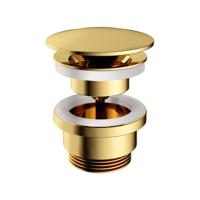 Hotbath Cobber Always open Clickwaste Gepolijst Messing PVD P708