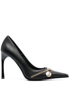 Versace Jeans Couture escarpins pointus à plaque logo 95 mm - Noir