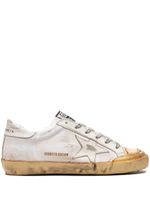 Golden Goose Super-Star penstar captoe "White/Beige" sneakers - Blanc