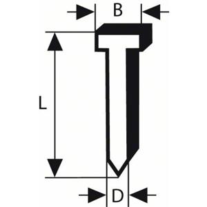 Nagel met verzonken kop SK64 20NR, 38 mm roestvrij staal 2000 stuk(s) Bosch Accessories 2608200534 Afm. (l x b) 38 mm x 1.6 mm