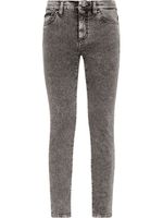 Philipp Plein jean skinny à coupe courte - Gris