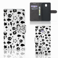 Telefoonhoesje met Naam Samsung Galaxy J7 2017 | J7 Pro Silver Punk