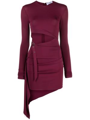 The Attico Stretch mini-jurk met uitgesneden details - Rood