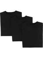 Jil Sander lot de trois t-shirts à patch logo - Noir