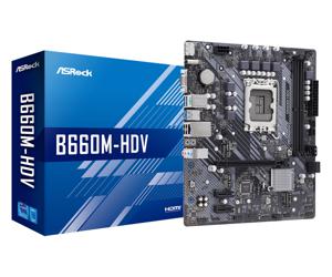 ASRock B660M-HDV Moederbord Socket Intel 1700 Vormfactor Micro-ATX Moederbord chipset Intel® B660