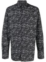 Karl Lagerfeld chemise Karl Signature en coton - Noir - thumbnail