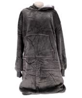 Hoodie Plaid Sherry 70x110 cm Charcoal Grey - thumbnail