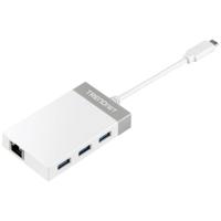 TrendNet TUC-ETGH3 USB-combi-hub 3 poorten Grijs - thumbnail