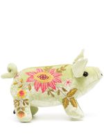 Anke Drechsel peluche cochon à broderies - Vert - thumbnail