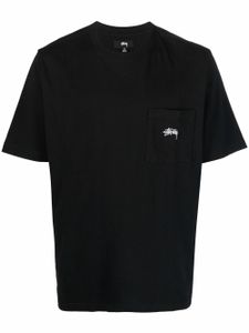 Stüssy t-shirt à logo brodé - Noir