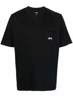 Stüssy t-shirt à logo brodé - Noir - thumbnail