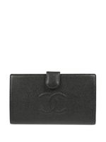 CHANEL Pre-Owned portefeuille pliant 2007 - Noir