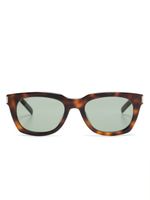 Saint Laurent Eyewear lunettes de soleil SL 582 à monture carrée - Marron