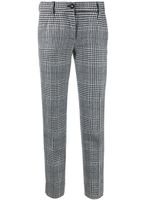 Dolce & Gabbana pantalon en laine vierge à motif tartan - Noir