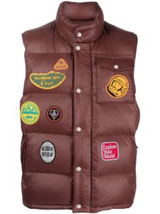 Billionaire Boys Club logo-patches padded gilet - Marron