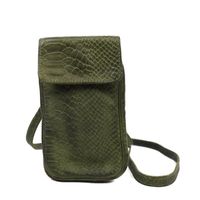 Bear Design Phone Bag Ahana Telefoontasje Python Groen - thumbnail