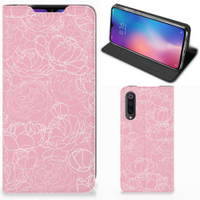 Xiaomi Mi 9 Smart Cover White Flowers - thumbnail