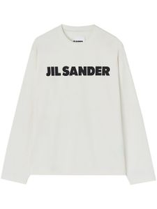 Jil Sander haut à logo imprimé - Blanc