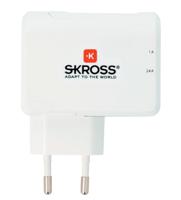 Skross SKROSS USB-oplader Thuis Uitgangsstroom (max.) 3.4 A Aantal uitgangen: 2 x USB-stekker