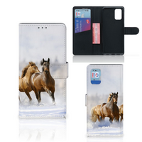 Samsung Galaxy A02s | M02s Telefoonhoesje met Pasjes Paarden - thumbnail