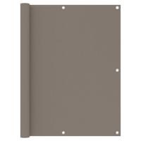 vidaXL Balkonscherm 120x600 cm oxford stof taupe