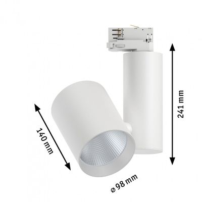 Paulmann ProRail3 Zeuz 33W 39° 3000K W triac 91338 Systeemlamp (basis) ProRail3 LED Wit