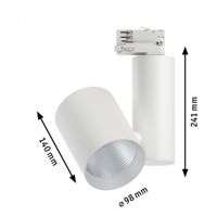 Paulmann ProRail3 Zeuz 33W 39° 3000K W triac 91338 Systeemlamp (basis) ProRail3 LED Wit - thumbnail