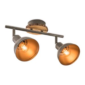 Home sweet home LED opbouwspot Denver 2L - hout