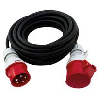 REV 006310 power uitbreiding 10 m 1 AC-uitgang(en) Zwart, Rood, Wit