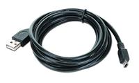 Gembird 1.8m USB 2.0 A/mini-USB M - USB-kabel (1,8 m, USB A, Mini-USB B, 2.0, male connector/male connector, zwart)