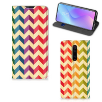 Xiaomi Redmi K20 Pro Hoesje met Magneet Zigzag Multi Color