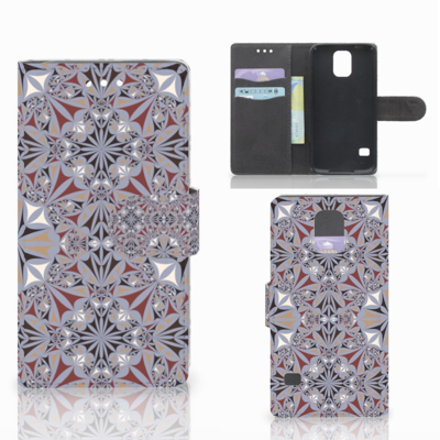 Samsung Galaxy S5 | S5 Neo Bookcase Flower Tiles