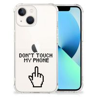 iPhone 13 Anti Shock Case Finger Don't Touch My Phone - thumbnail