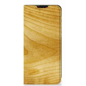 Motorola Moto E7 Power | E7i Power Book Wallet Case Licht Hout