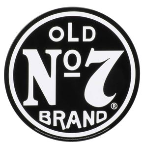 Jack Daniel&apos;s Old No. 7 Rond Metalen Bord