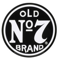 Jack Daniel&apos;s Old No. 7 Rond Metalen Bord - thumbnail