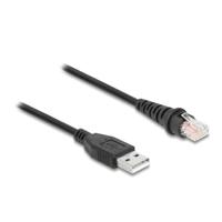 DeLOCK 90611 video cable adapter 2 m RJ-45 USB Type-A Black