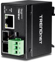 TRENDnet TI-F10SC Ruggedized 100Base-FX Industrial Multimode SC Fiber Converter, (2 km, 1,2 mijl), IP40-behuizing