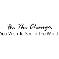 Be the change - Muursticker - thumbnail