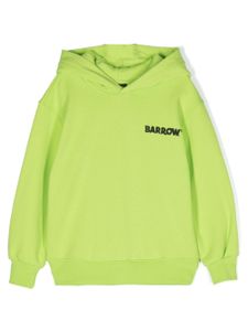 Barrow kids hoodie en coton à logo imprimé - Vert