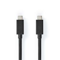 Nedis CCGL64020BK20 USB-kabel 2 m USB C Zwart - thumbnail