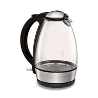 Tefal Glass Vision waterkoker 1,7 l Zwart, Roestvrijstaal, Transparant 2400 W