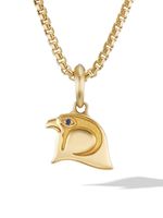 David Yurman pendentif Falcon en or 18 ct serti de saphirs