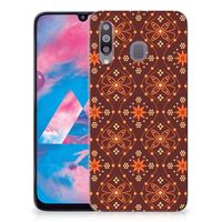 Samsung Galaxy M30 TPU bumper Batik Brown - thumbnail