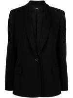 Theory blazer en crêpe à col châle - Noir