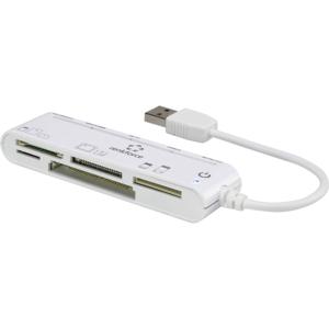 Renkforce CR45e Externe geheugenkaartlezer USB 2.0 Wit