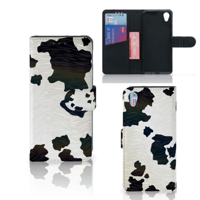 Sony Xperia X Telefoonhoesje met Pasjes Koeienvlekken