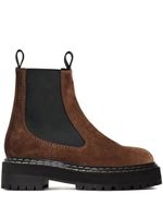 Proenza Schouler bottines chelsea à semelle crantée - Marron